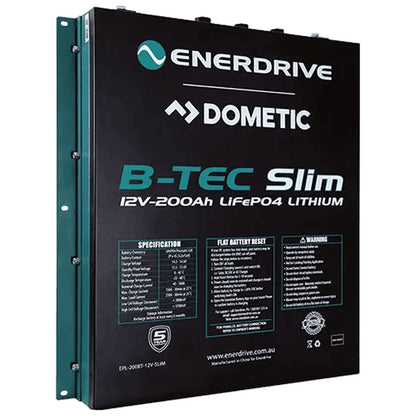 Enerdrive - ePower - 12V - 200AH - B-TEC Slimline Lithium Battery