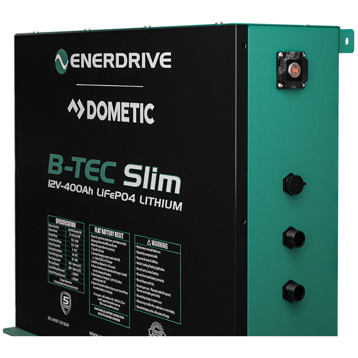 Enerdrive - ePower - 12V - 400AH - B-TEC Slimline Lithium Battery
