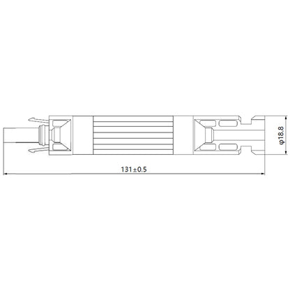 Exotronic - 10A - In-line Fuse Solar Connector