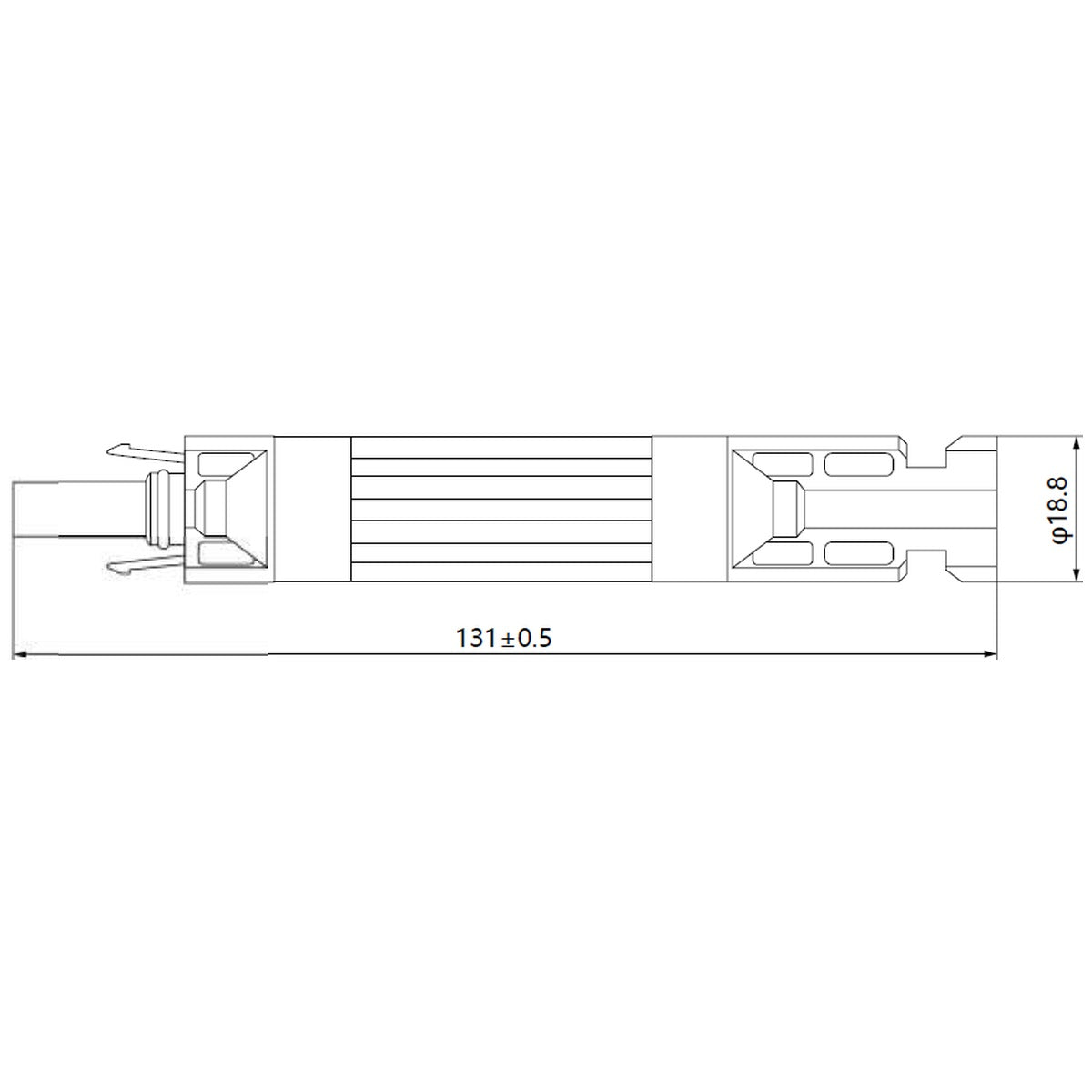 Exotronic - 20A - In-line Fuse Solar Connector