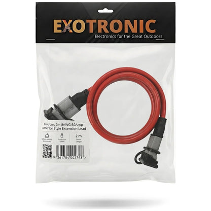 Exotronic - 50A - 8B&S / 8AWG Anderson Style Extension Lead - 2m