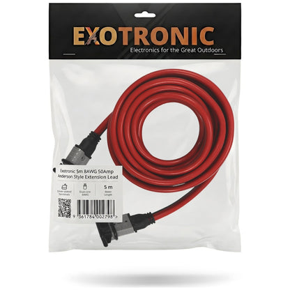 Exotronic - 50A - 8B&S / 8AWG Anderson Style Extension Lead - 5m