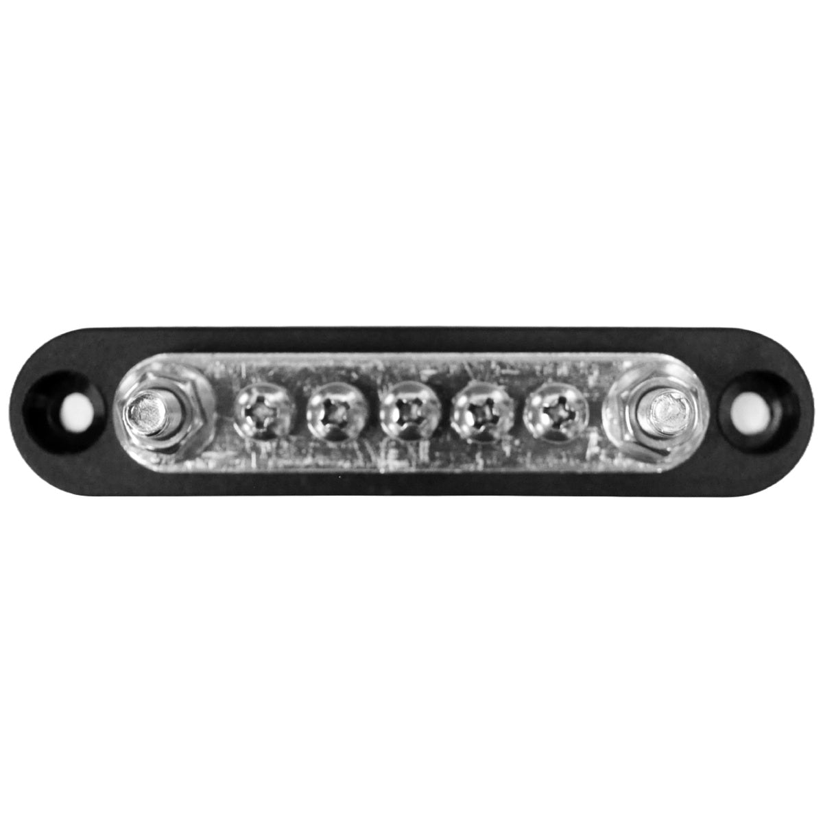 Exotronic - 150A - Black 2x M6 Stud Busbar with 5 Screws & Cover