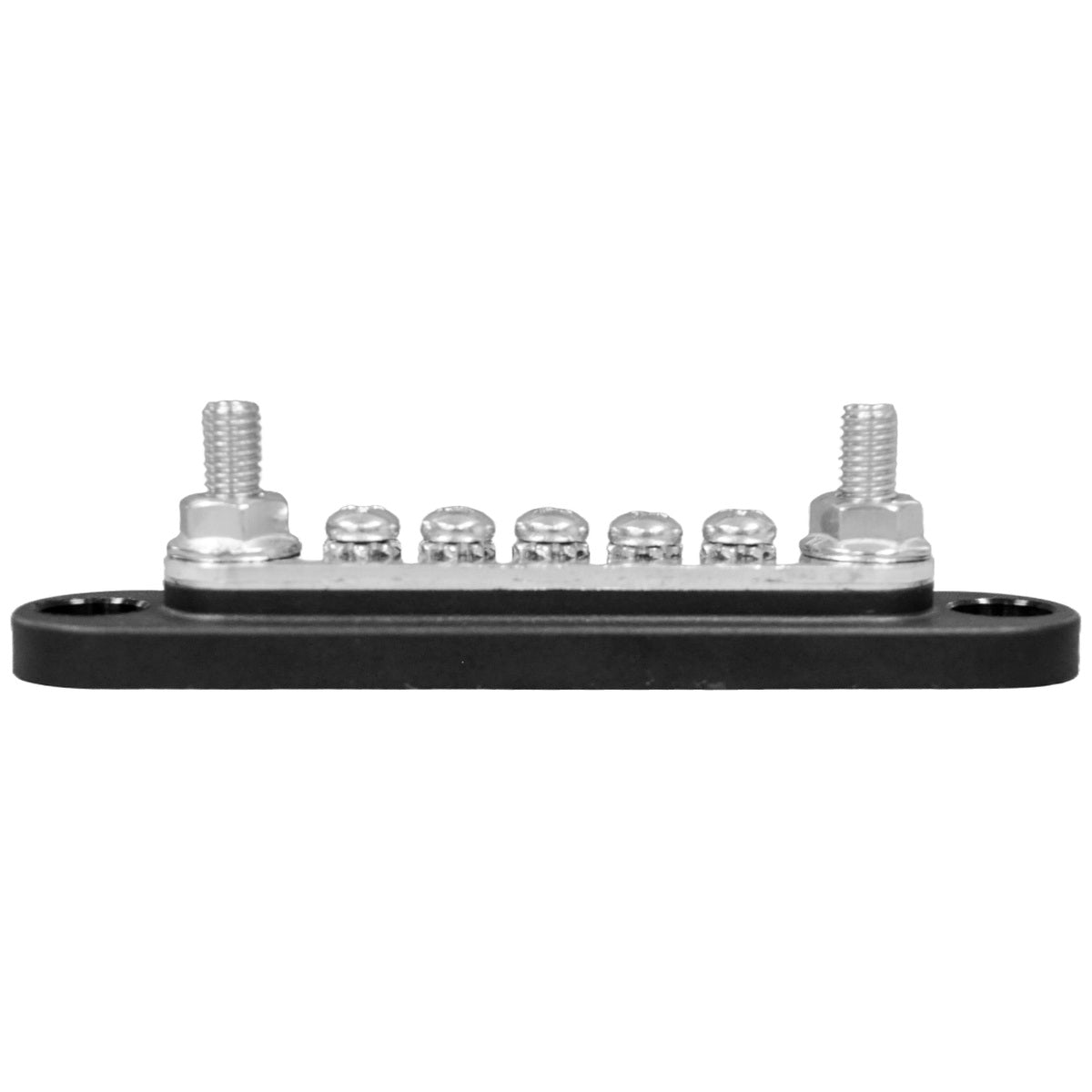 Exotronic - 150A - Black 2x M6 Stud Busbar with 5 Screws & Cover