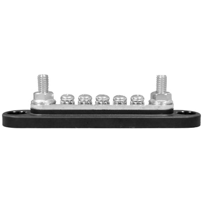 Exotronic - 150A - Black 2x M6 Stud Busbar with 5 Screws & Cover