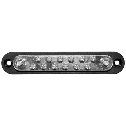 Exotronic - 150A - Black 2x M6 Stud Busbar with 12 Screws & Cover