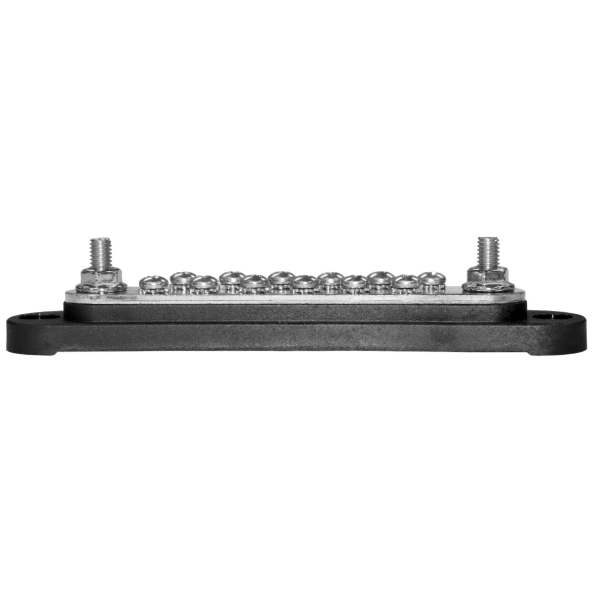 Exotronic - 150A - Black 2x M6 Stud Busbar with 12 Screws & Cover