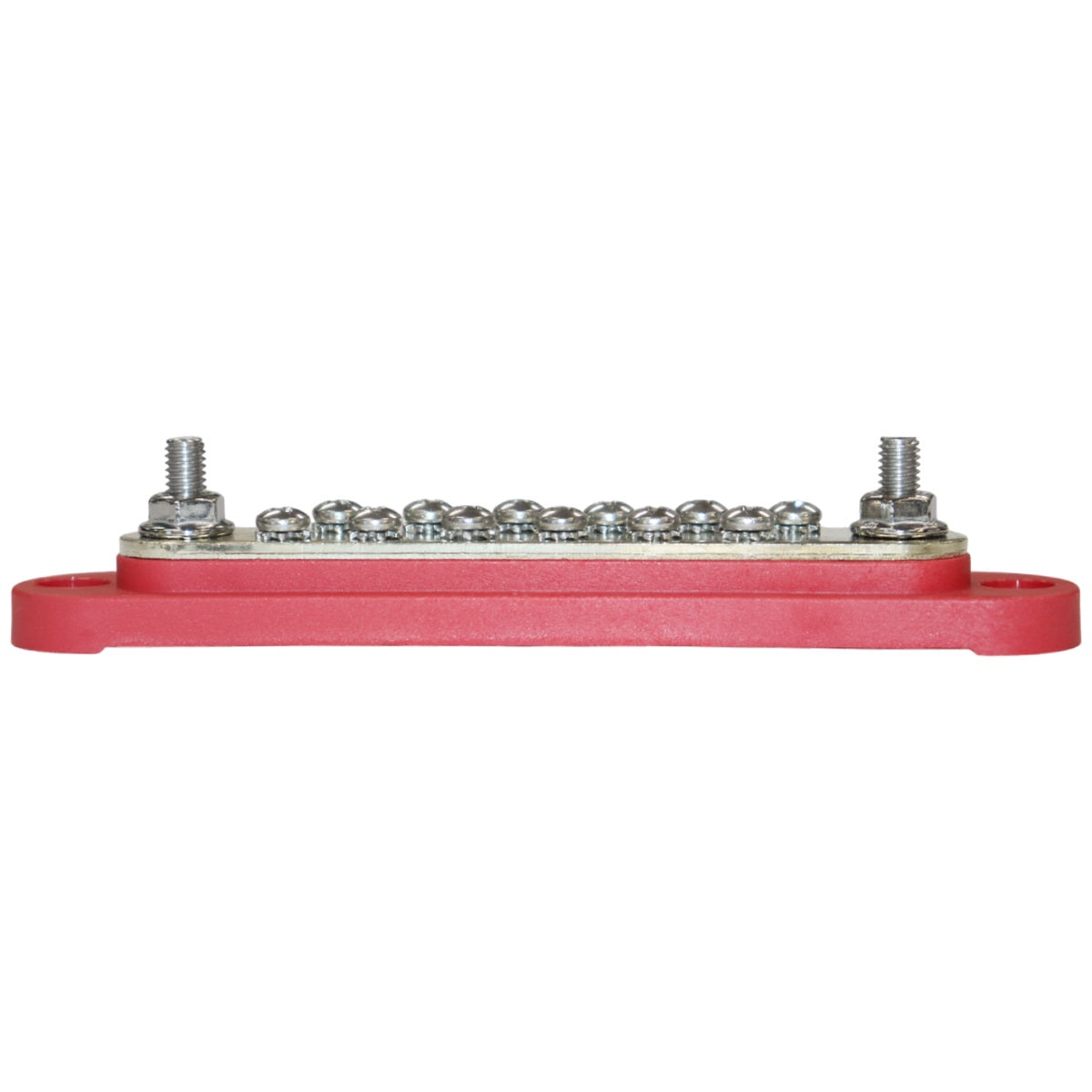 Exotronic - 150A - Red 2x M6 Stud Busbar with 12 Screws & Cover