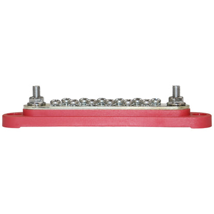 Exotronic - 150A - Red 2x M6 Stud Busbar with 12 Screws & Cover