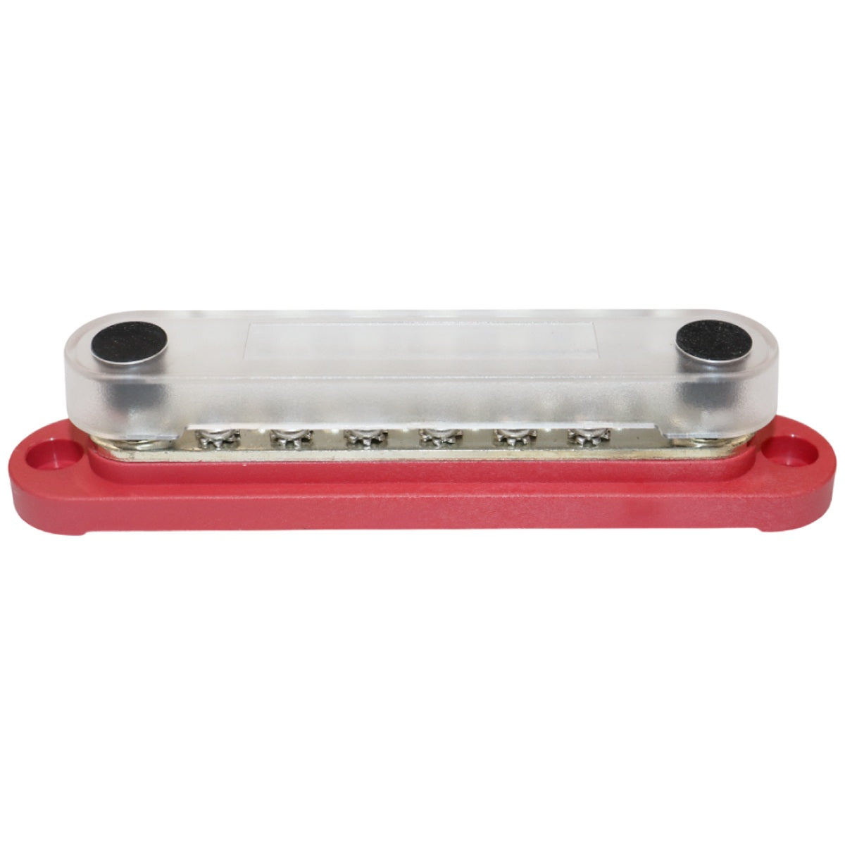 Exotronic - 150A - Red 2x M6 Stud Busbar with 12 Screws & Cover