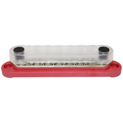 Exotronic - 150A - Red 2x M6 Stud Busbar with 12 Screws & Cover
