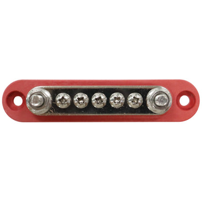 Exotronic - 150A - Red 2x M6 Stud Busbar with 5 Screws & Cover