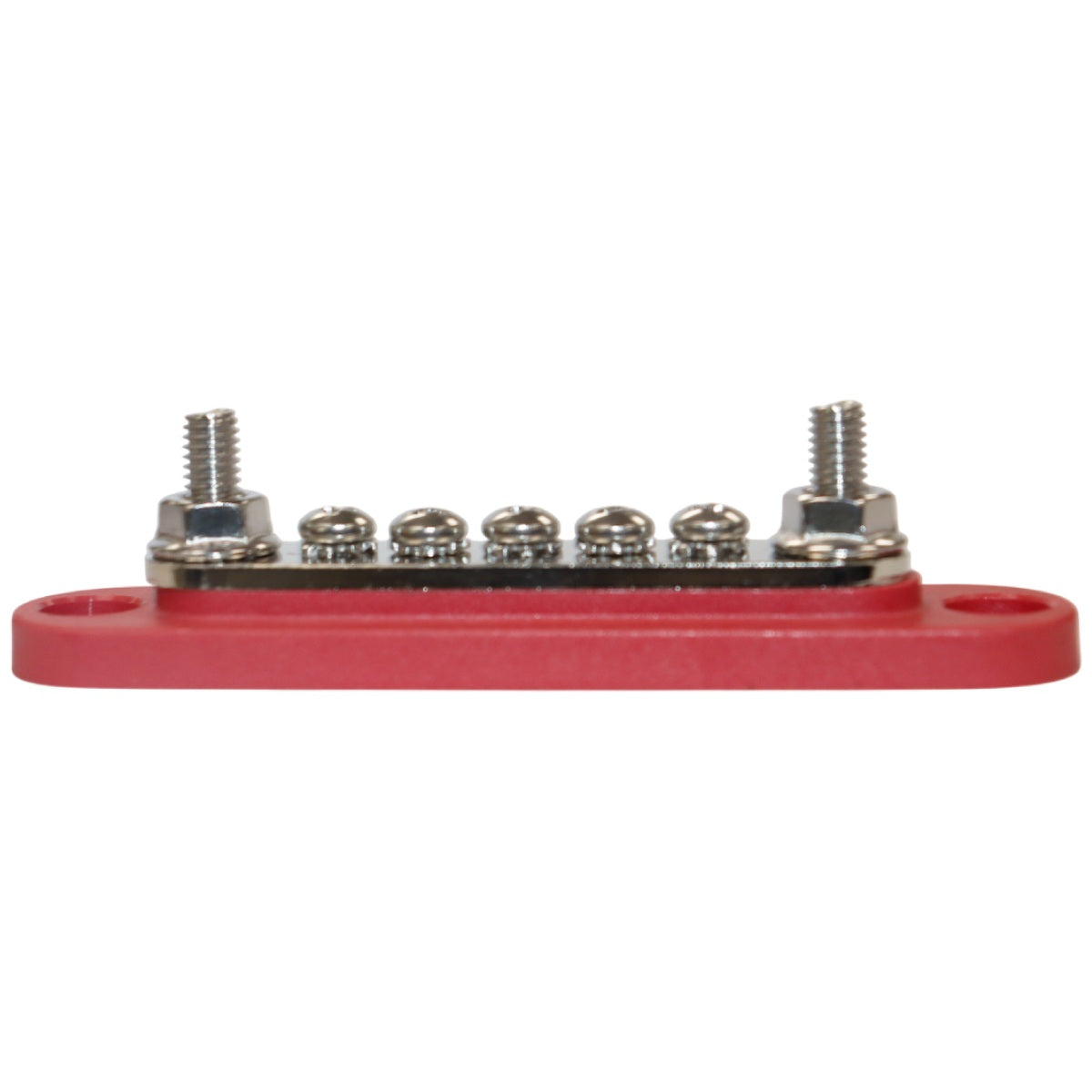 Exotronic - 150A - Red 2x M6 Stud Busbar with 5 Screws & Cover