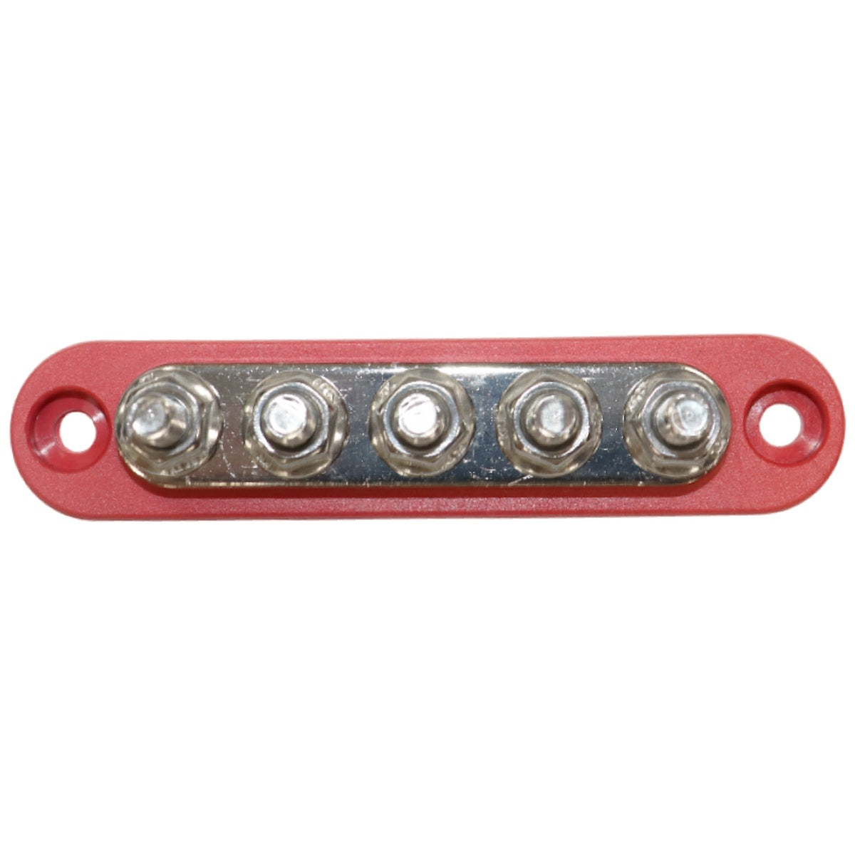 Exotronic - 150A - Red 5x M6 Stud Busbar with Cover