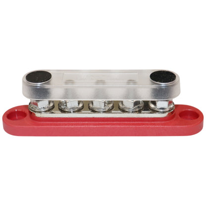 Exotronic - 150A - Red 5x M6 Stud Busbar with Cover