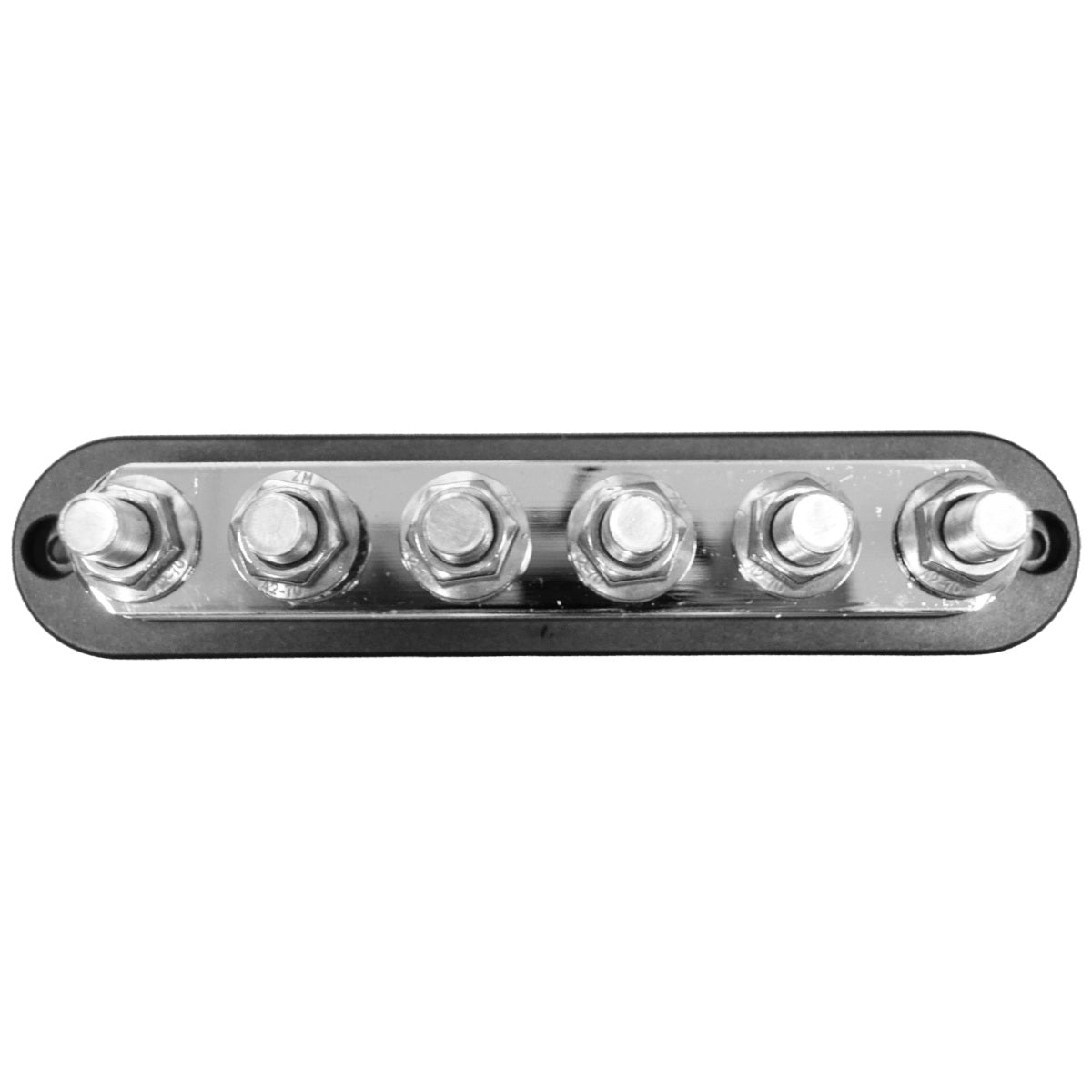 Exotronic - 150A - Black 6x M6 Stud Busbar with Cover