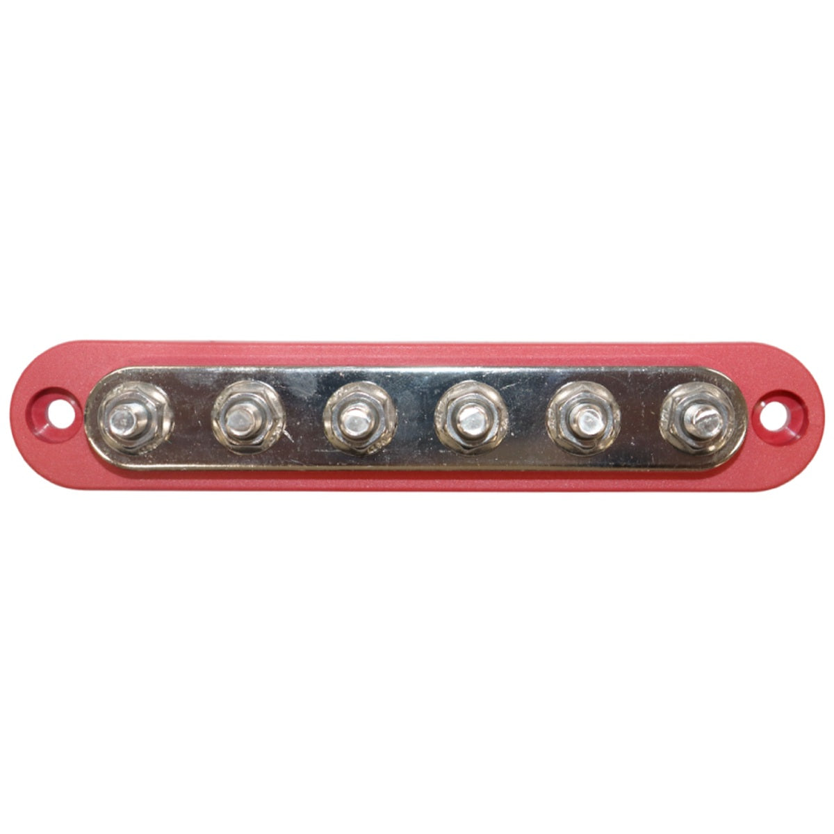 Exotronic - 150A - Red 6x M6 Stud Busbar with Cover
