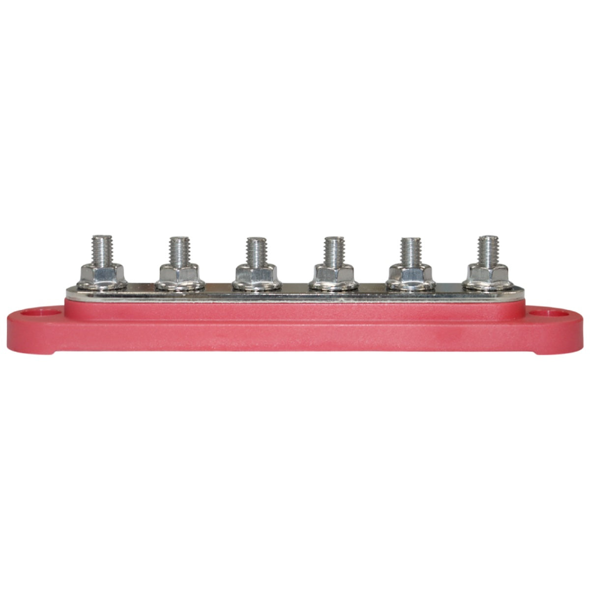 Exotronic - 150A - Red 6x M6 Stud Busbar with Cover