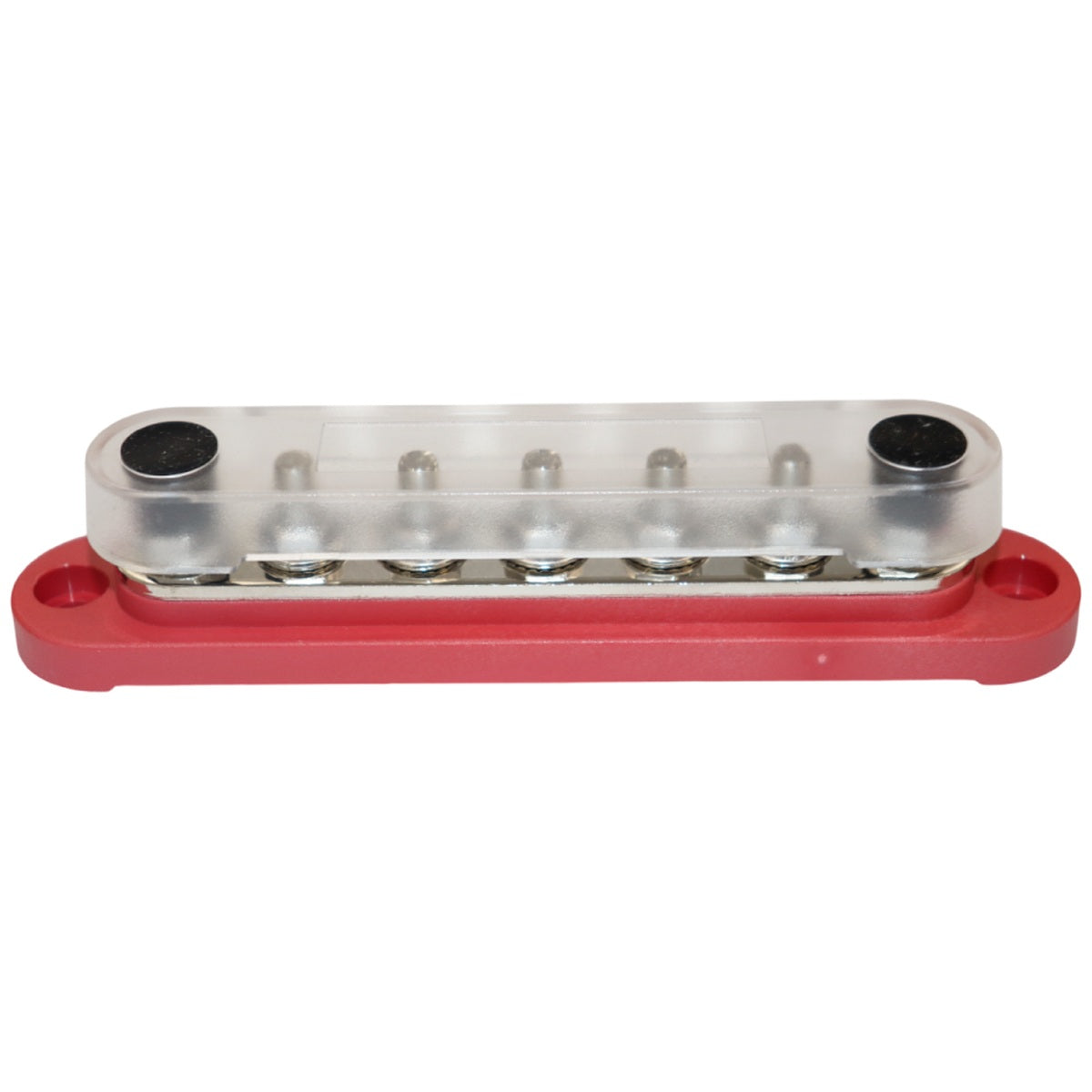 Exotronic - 150A - Red 7x M6 Stud Busbar with Cover