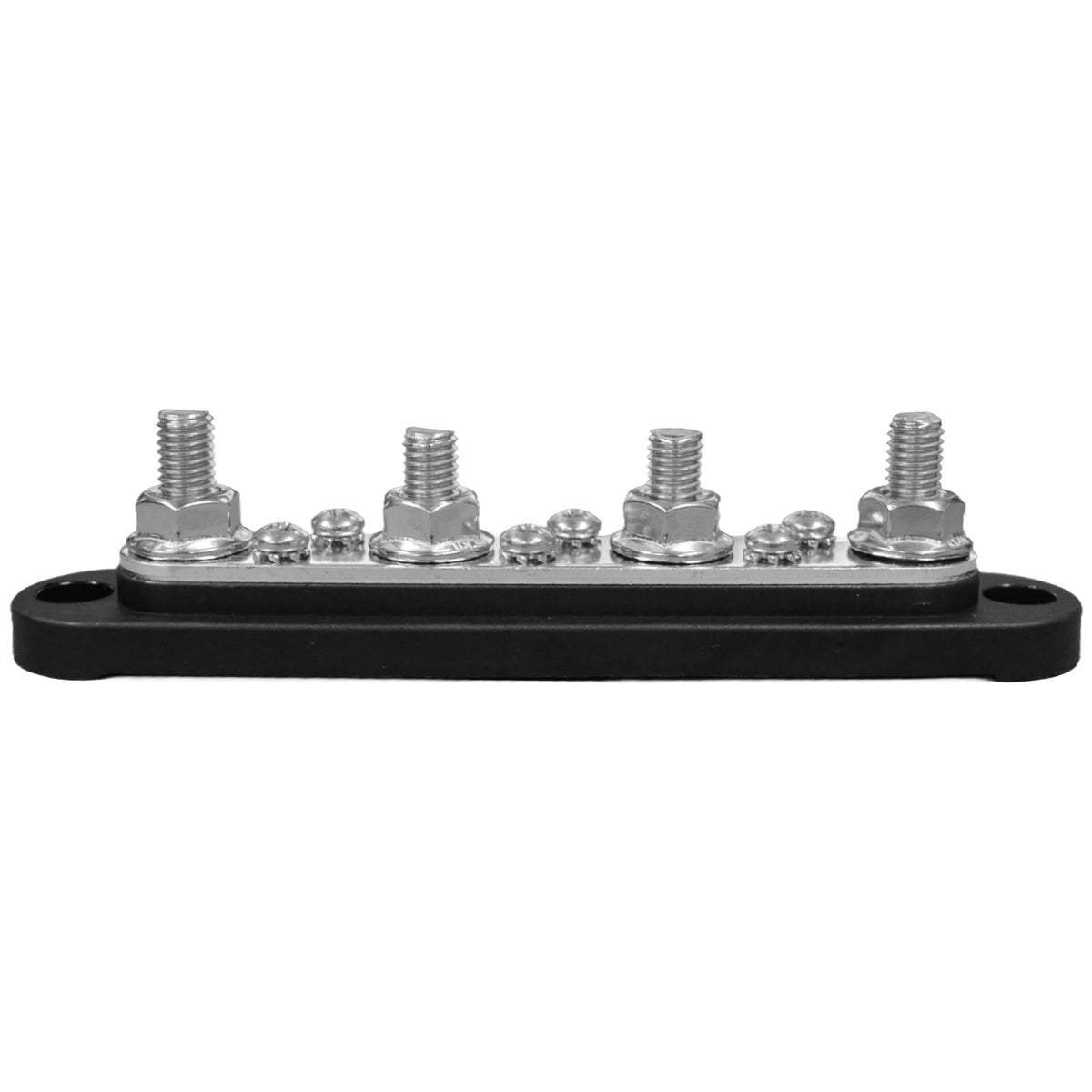 Exotronic - 150A - Black 4x M8 Stud & 6x Screw Busbar with Cover