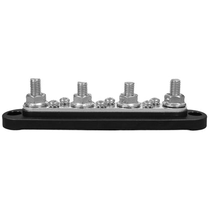 Exotronic - 150A - Black 4x M8 Stud & 6x Screw Busbar with Cover