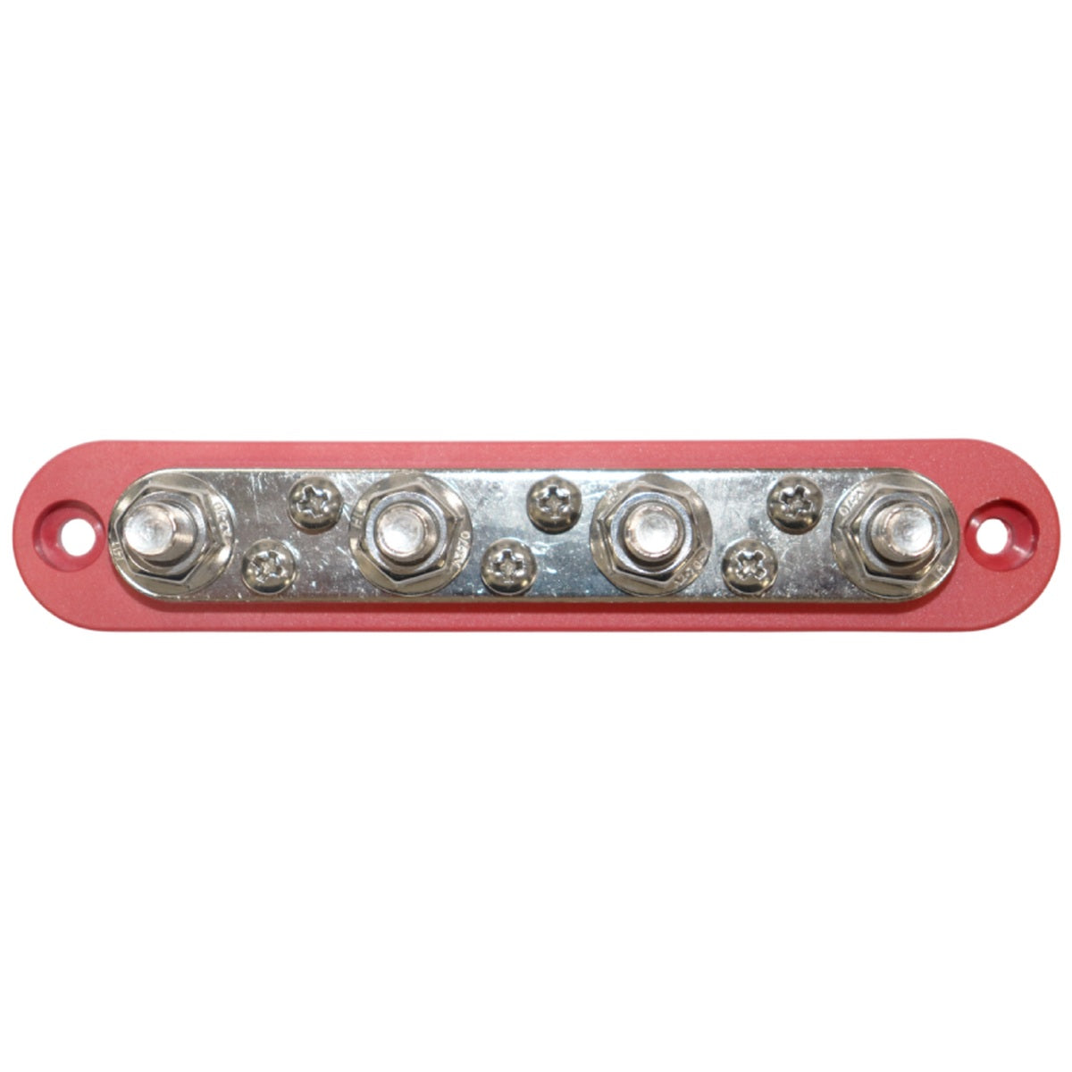 Exotronic - 150A - Red 4x M8 Stud & 6x Screw Busbar with Cover