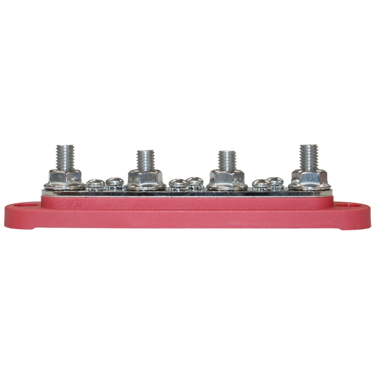 Exotronic - 150A - Red 4x M8 Stud & 6x Screw Busbar with Cover