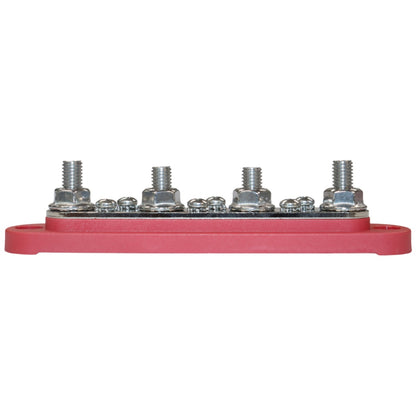 Exotronic - 150A - Red 4x M8 Stud & 6x Screw Busbar with Cover
