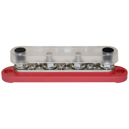 Exotronic - 150A - Red 4x M8 Stud & 6x Screw Busbar with Cover
