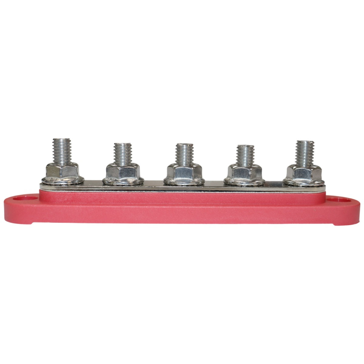 Exotronic - 150A - Red 5x M8 Stud Busbar with Cover