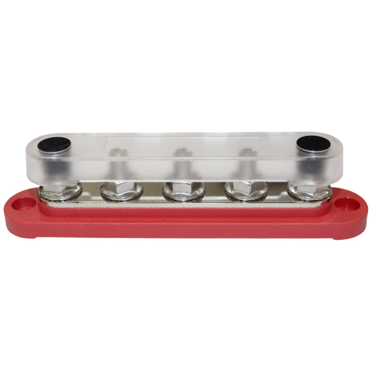 Exotronic - 150A - Red 5x M8 Stud Busbar with Cover