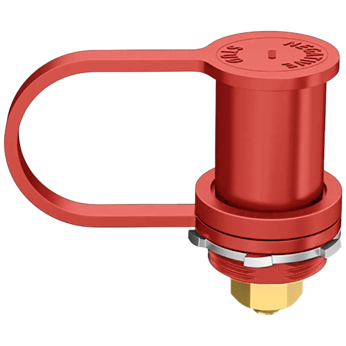 Exotronic - 250A - Bulkhead M10 Red Battery Post with Boot
