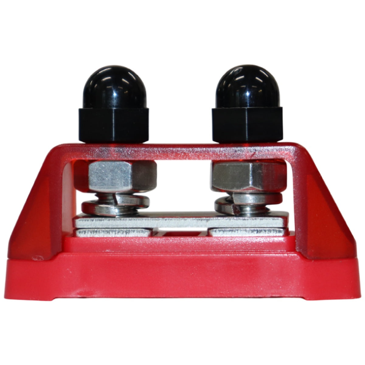 Exotronic - 250A - Red 2x M10 Stud Busbar with Cover