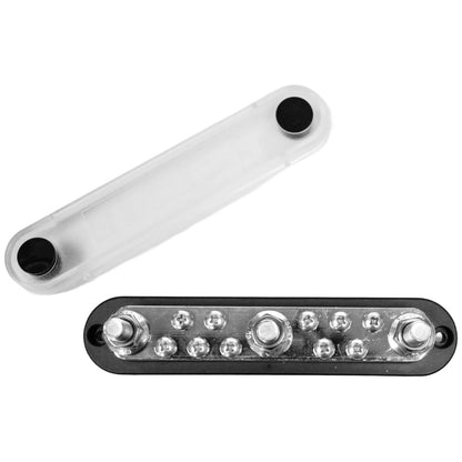 Exotronic - 300A - Black 3x M10 Stud & 10x Screw Busbar with Cover