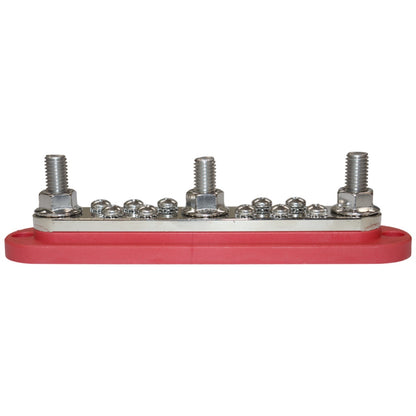 Exotronic - 300A - Red 3x M10 Stud & 10x Screw Busbar with Cover