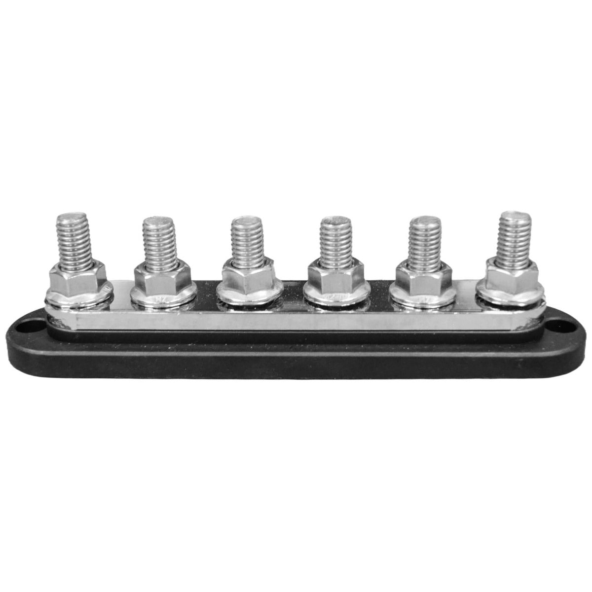 Exotronic - 300A - Black 6x M10 Stud Busbar with Cover