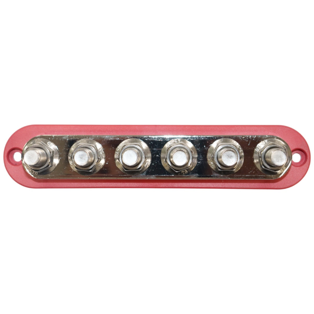 Exotronic - 300A - Red 6x M10 Stud Busbar with Cover