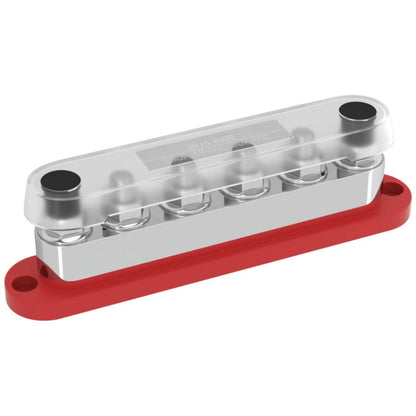 Exotronic - 600A - Red 6x M10 Stud Busbar with Cover