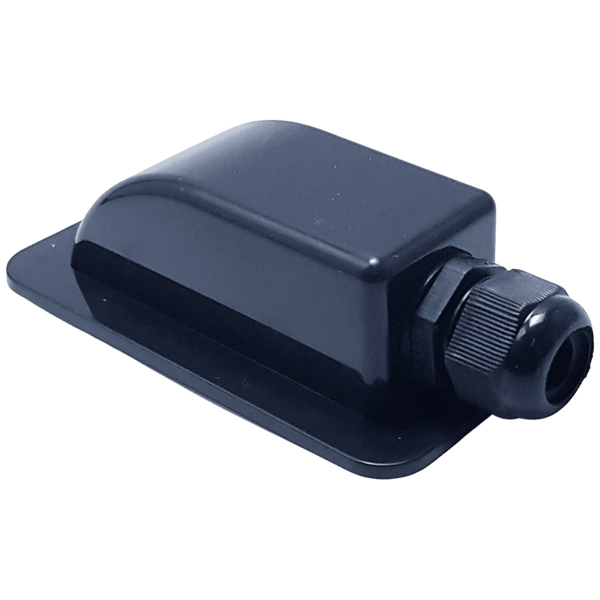 Exotronic - 1 Gland Black Cable Entry Cover (Lightweight ABS)