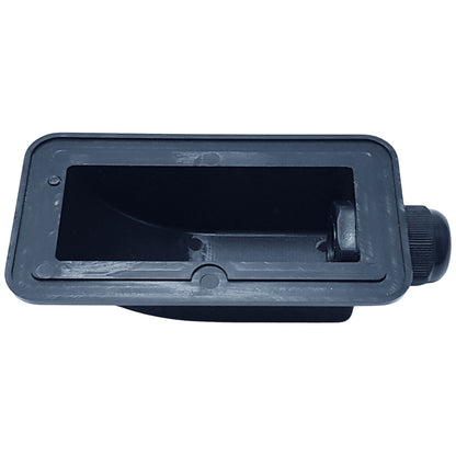Exotronic - 1 Gland Black Cable Entry Cover (Lightweight ABS)
