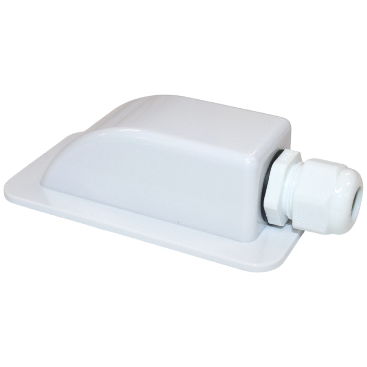 Exotronic - 1 Gland White Cable Entry Cover (Lightweight ABS)