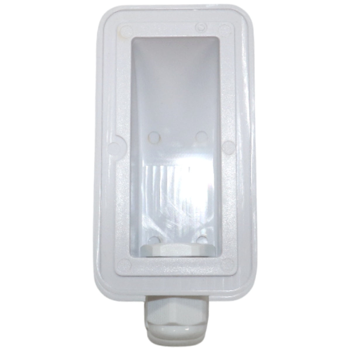 Exotronic - 1 Gland White Cable Entry Cover (Lightweight ABS)