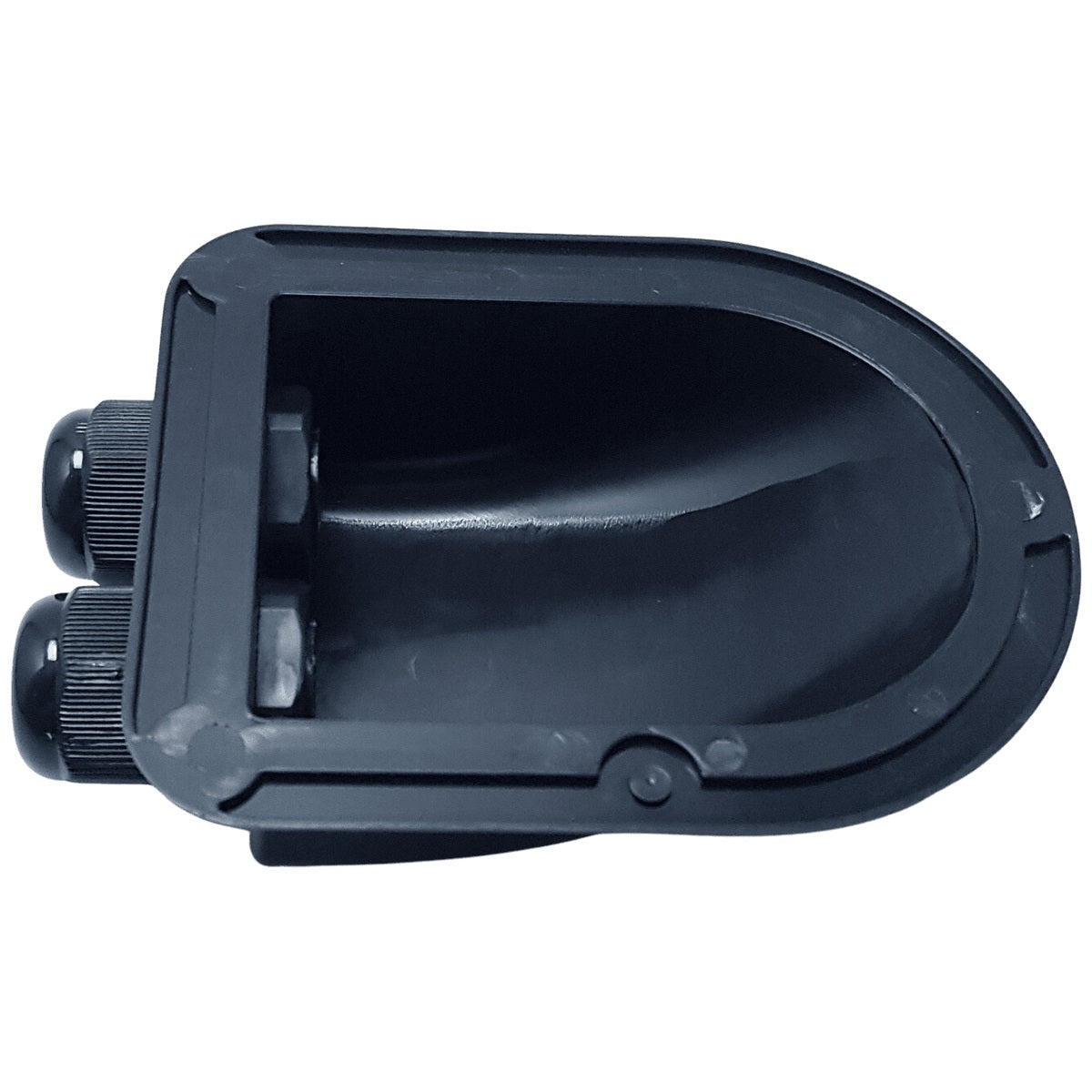 Exotronic - 2 Gland Black Cable Entry Cover (Lightweight ABS)