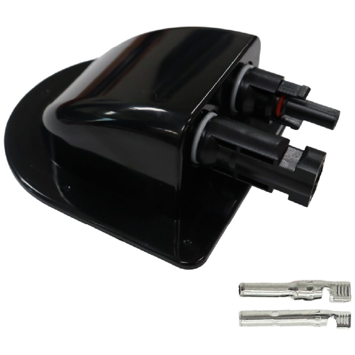 Exotronic - Black Solar Connector Cable Entry Cover