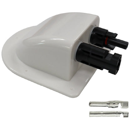 Exotronic - White Solar Connector Cable Entry Cover