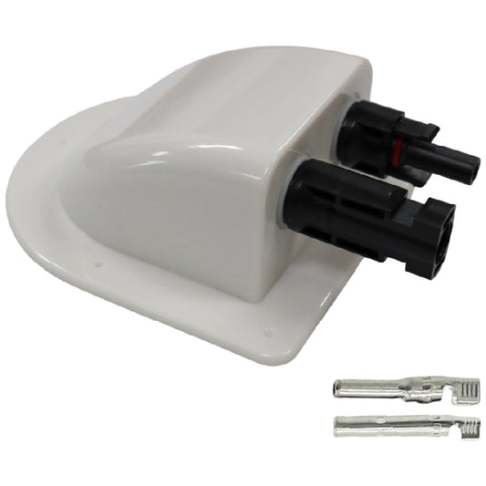 Exotronic - White Solar Connector Cable Entry Cover