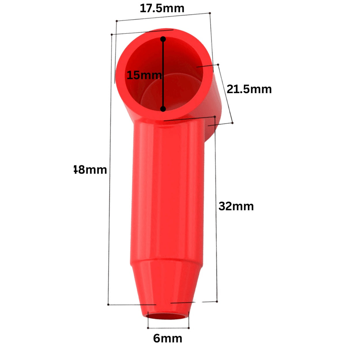 Exotronic - Cable Insulated Covers suit 6-16mm² | Red and Black Pair