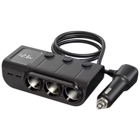 Exotronic - 36W - 3 Way Car Cigarette Lighter Adaptor with PD 2x QC3.0
