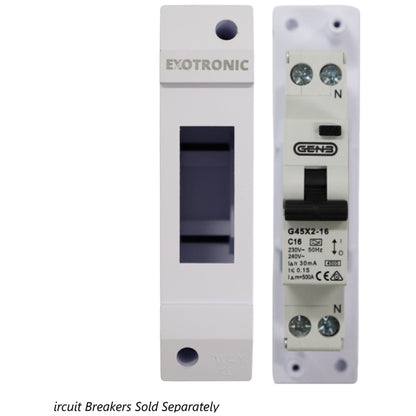 Exotronic - 1 Module Din Rail Surface Mount Enclosure