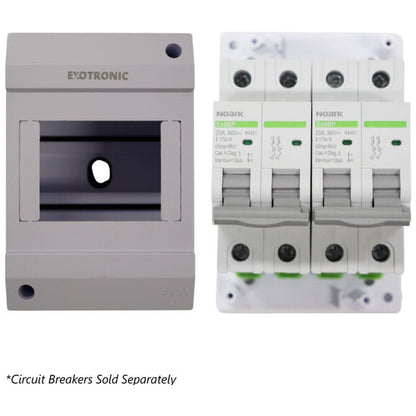 Exotronic - 4 Module Din Rail Surface Mount Enclosure